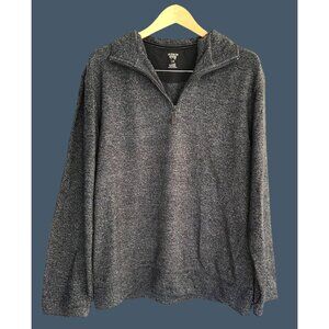 HUDSON RIVER MEN'S PULLOVER SWEATSHIRT -1/4 ZIP -SIZE LARGE